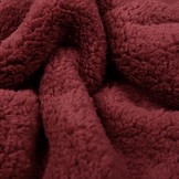 Curly Teddy Dark Red