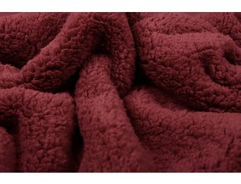 Teddystoff Dunkelrot
