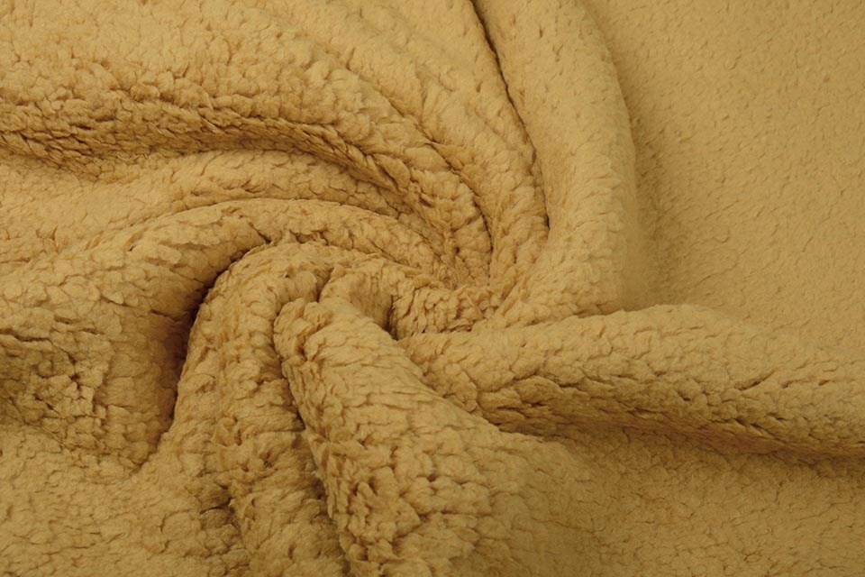Curly Teddy Ocher Yellow
