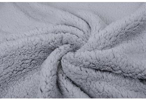 Teddy Stof  Licht Grijs