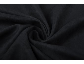 Cupro Suedine Schwarz