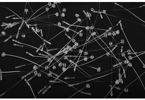 Plastic loop lock pins White (500 pcs)