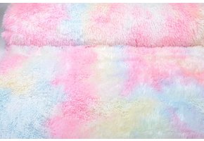 Lang Harige Bont Multi Color Pastel