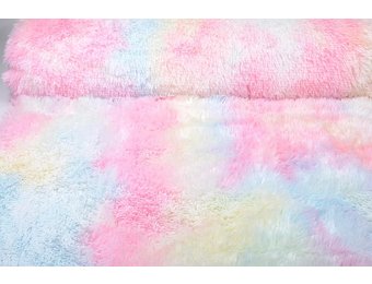 Lang Harige Bont Multi Color Pastel