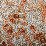 Mesh Bloem Lint Oranje Beige