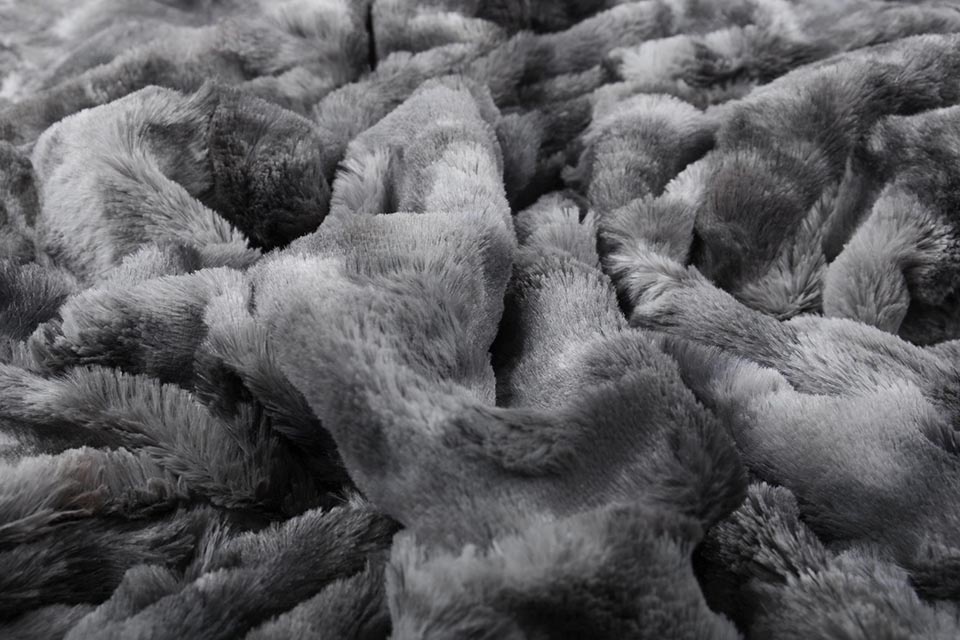Tie-Dye Fur Grey
