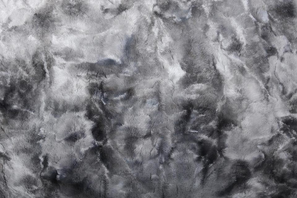 Tie-Dye Pelz Grau