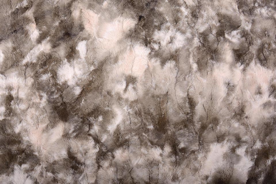 Tie-Dye Fur Brown Pink