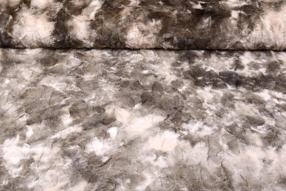 Tie-Dye Fur Brown Pink