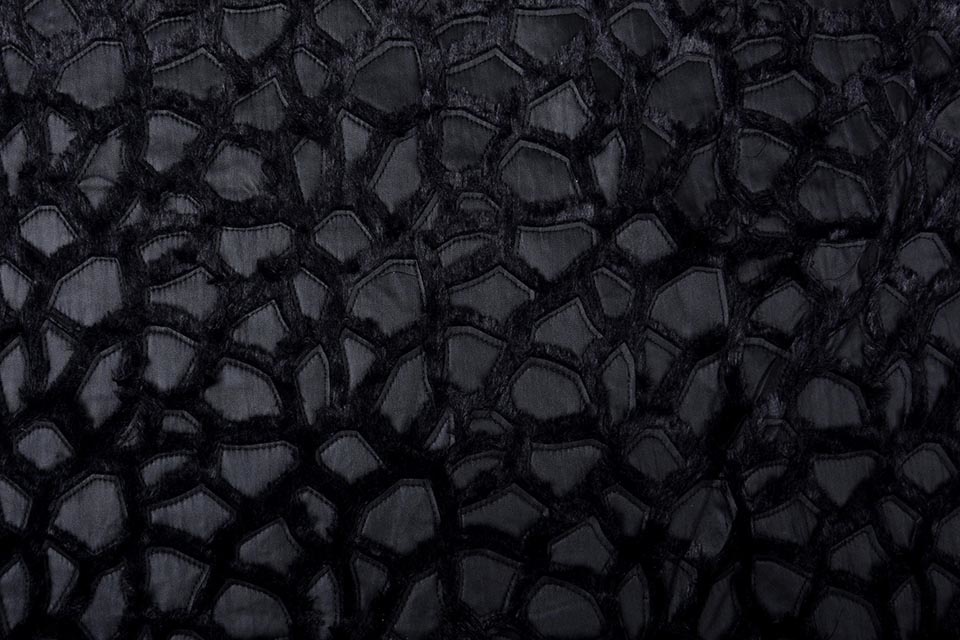 Pelz / Leder Schwarz