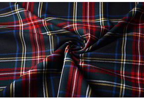 Schottenkaro Stretch 3 Schwarz