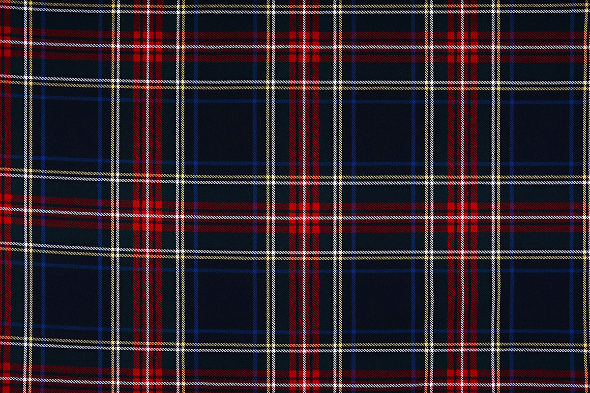 Scottish checks stretch 3 Black