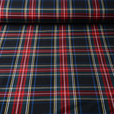 Schottenkaro Stretch 3 Schwarz