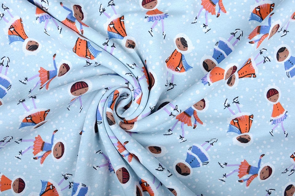 Jogging Alpenfleece Schaats Meisje Licht Blauw