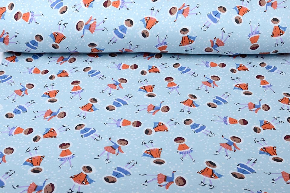 Jogging Alpenfleece Schaats Meisje Licht Blauw