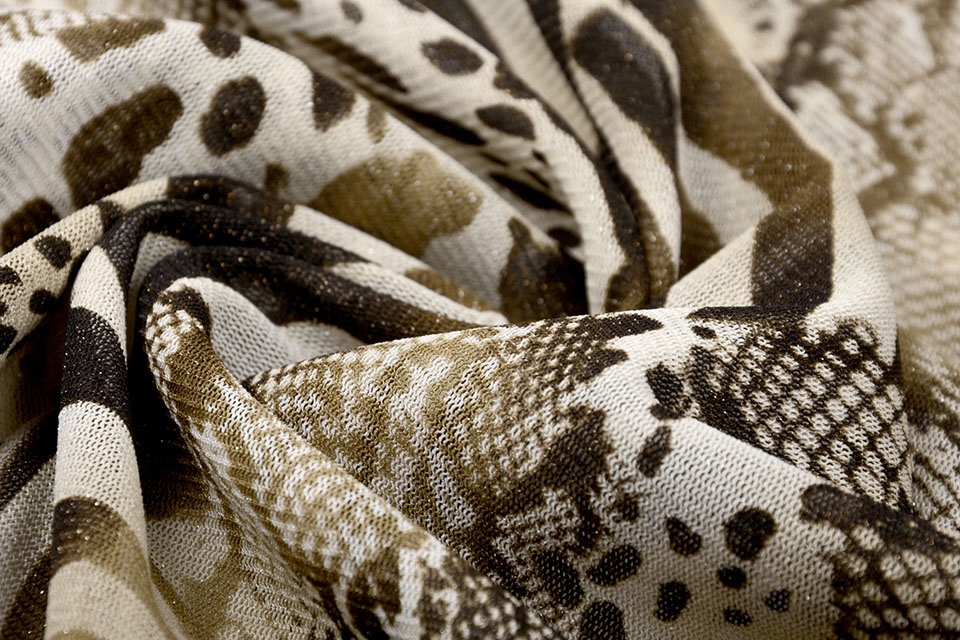 Mesh Bruin/Beige Dierenprint