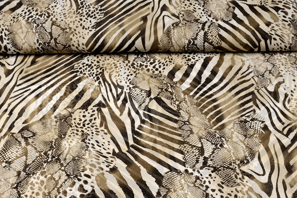 Mesh Bruin/Beige Dierenprint