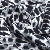 Crepe Bedrukt Zwart/Wit