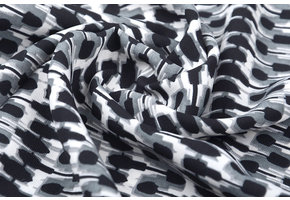 Crepe Printed Black/White