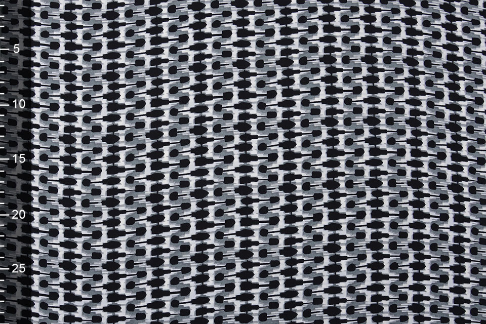 Crepe Printed Black/White