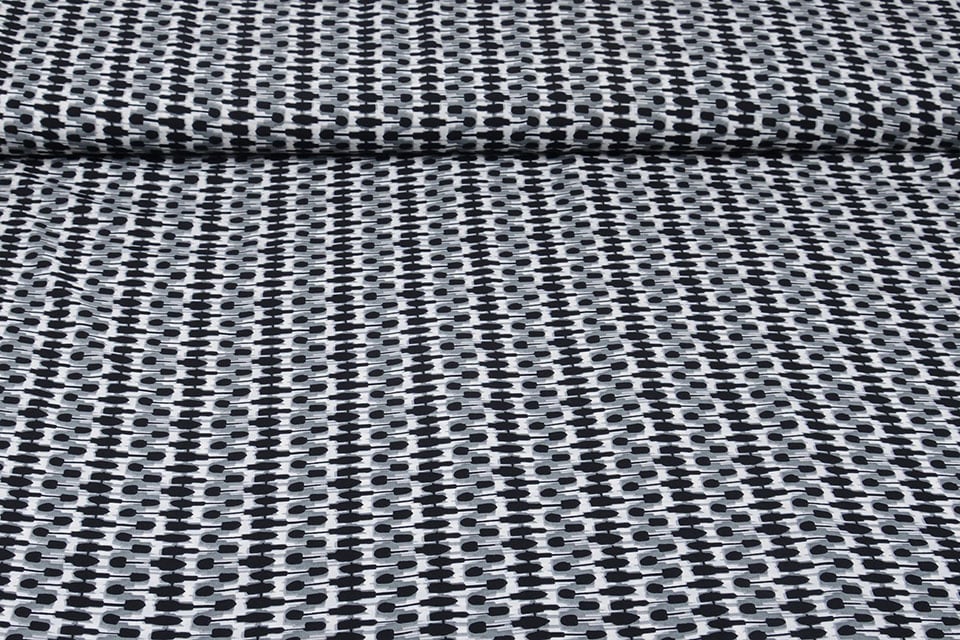 Crepe Printed Black/White