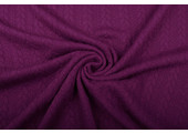 Knitted Cable Fabric Tricot Aubergine