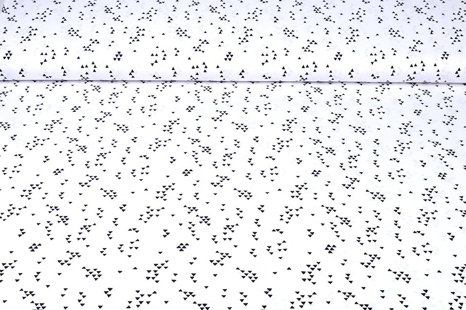100% Baumwolle Triangla Schwarz/Weiß