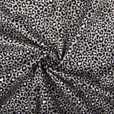 100% Cotton Panther Print Taupe