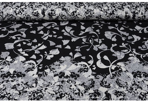 Digital Panel Viscose Jersey Wavuka Creme