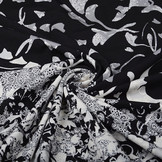 Digitaal Paneel Viscose Jersey Wavuka Creme