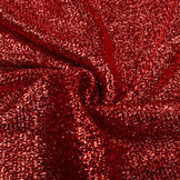 Knitted Glitter Metallic Red