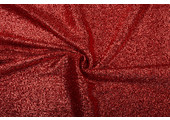 Knitted Glitter Metallic Red