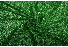 Gestricktes Glitzer Metallic Grasgrün