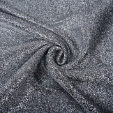 Gestricktes Glitzer Metallic Silber Grau