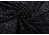 Knitted Glitter Metallic Black
