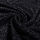 Knitted Glitter Metallic Black