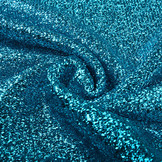 Gestricktes Glitzer Metallic Aqua