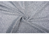 Knitted Glitter Metallic Silver