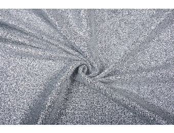 Knitted Glitter Metallic Silver