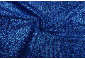 Knitted Glitter Metallic Cobalt Blue