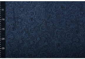 Jacquard Gewebte Baumwolle Dunkel Jeans