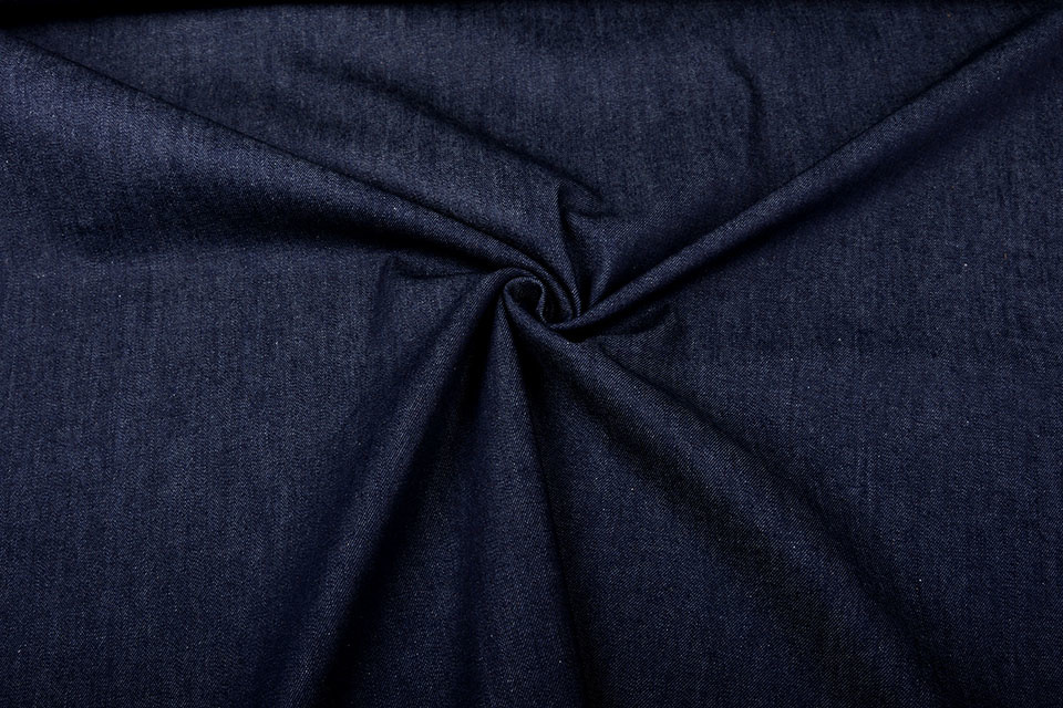 Jacquard Gewebte Baumwolle Dunkel Jeans
