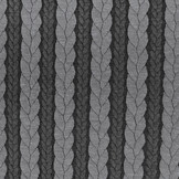 Knitted Cable Fabric Tricot Grey Dark Grey