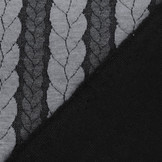 Strickstoff Zopfmuster Jersey Grau Dunkelgrau