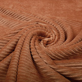 Baumwolle Trikot Cordstoff Breit Orange Brique