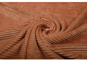 Cotton Jersey Corduroy Wide Rib Orange  Brique