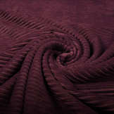 Katoenen Tricot Corduroy Brede Rib Aubergine