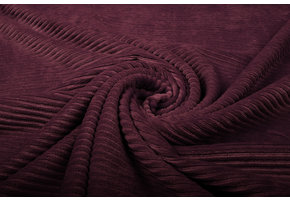 Cotton Jersey Corduroy Wide Rib Aubergine