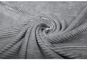 Cotton Jersey Corduroy Wide Rib Grey Taupe