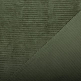 Cotton Jersey Corduroy Wide Rib Army Green
